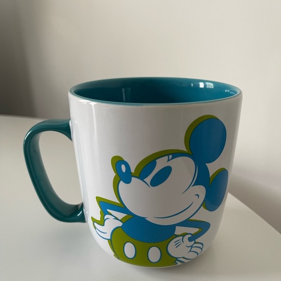 Disney Mickey Mouse White and Teal Mug Kidcore Collectible - Picture 2 of 4